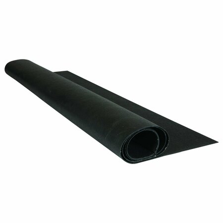 GHENT Tack Roll 4x24 ft., Black RRT16-424-BK